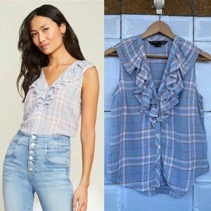 Veronica Beard Leina Shirt in Vapor Multi XS